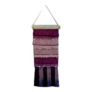 Handwoven tufted wall tapestry. New with tags